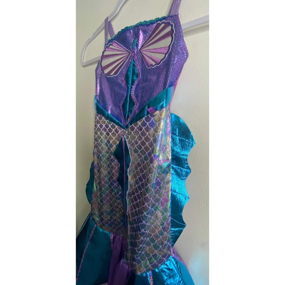 Teetot & Co Mermaid Princess Costume Dress Purple Turquoise Kids Size 3-4